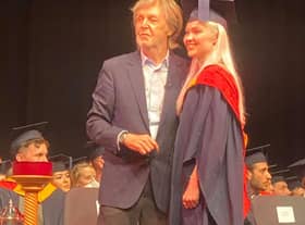 Lucy with musical legend Sir Paul McCartney