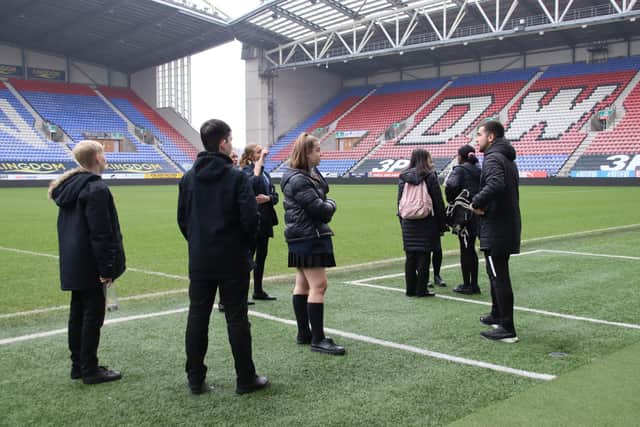 The Wigan schools event was hosted at the DW Stadium