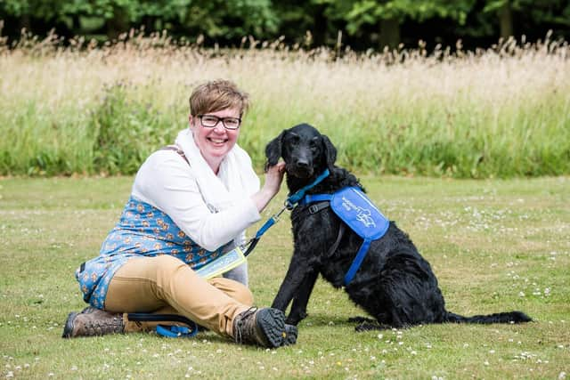 Andrea Jack with her assistance dog Ruby