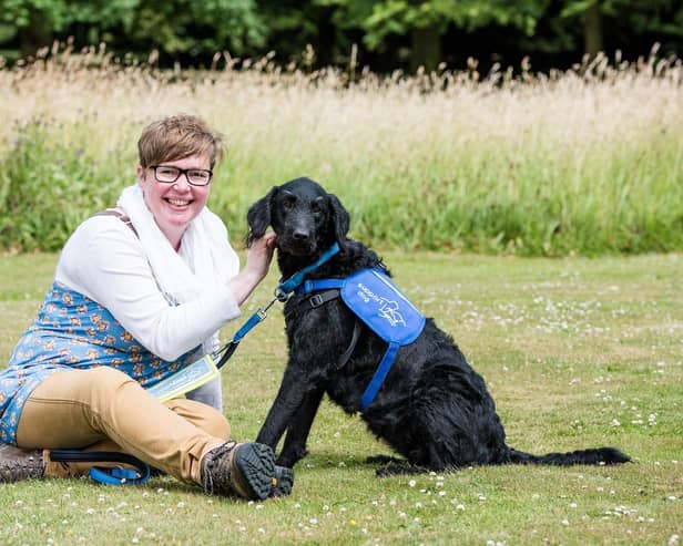 Andrea Jack with her assistance dog Ruby