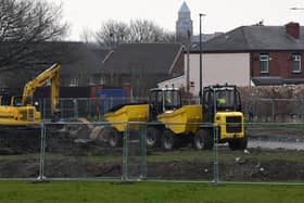 Excavators have been at Laithwaite Park, off Laithwaite Road, for several weeks now