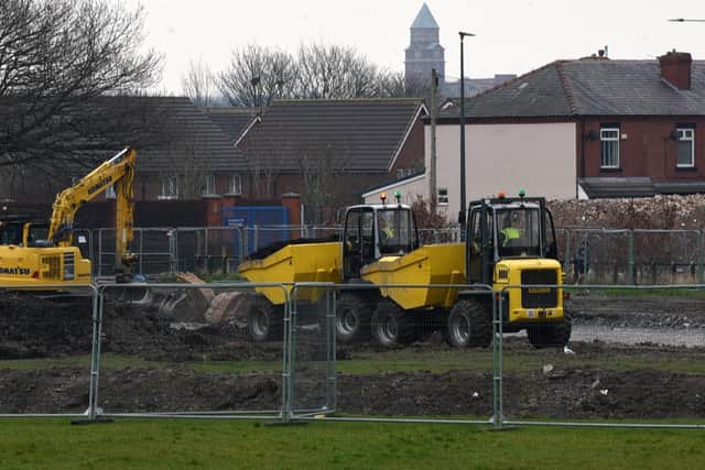 Excavators have been at Laithwaite Park, off Laithwaite Road, for several weeks now