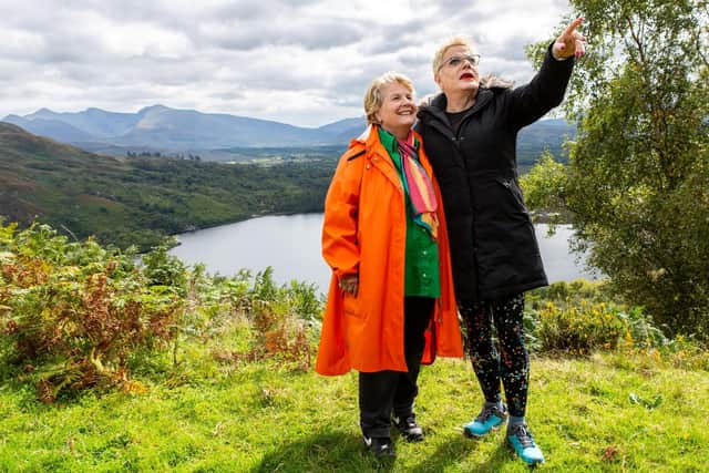 Comedian and actor Suzy Izzard (right) joined Sandi Toksvig on an Extraordinary Escape this week