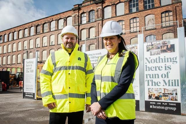 John Heaton and Lisa Nandy at Eckersley's Mills