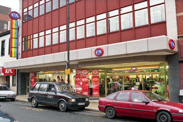 The C & A store in Standishgate when its closure was announced in January 1999.