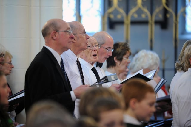 Town Centre Carol Service at Wigan Parish Church Age UK Wigan Borough Bright Days Silver Choir