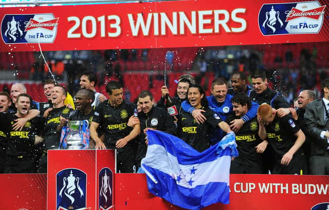 Wigan Athletic beat Manchester City 1-0 in the 2013 FA Cup final (Photo by Mike Hewitt/Getty Images)