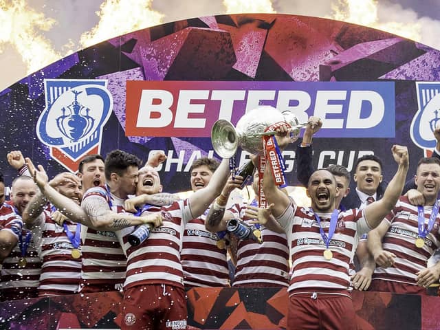 Thomas Leuluai featured in Wigan's 20th Challenge Cup win earlier this season