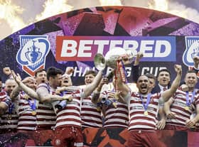 Thomas Leuluai featured in Wigan's 20th Challenge Cup win earlier this season