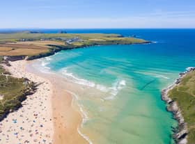 Aerial photograph of Crantock Beach and Pentire Head. Image: Adobe stock