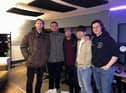 From left to right: Lewis Bolton, Jake Kelly, Mark Frith, Jake Dorsman and Will Watts in the studio