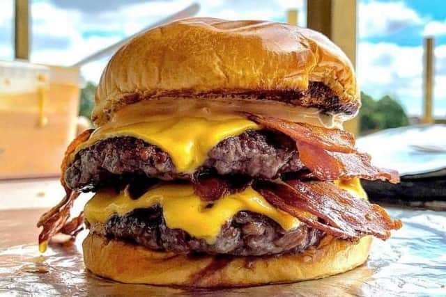 The double bacon cheeseburger at Ashton Town has been crowned as the best food in UK football.