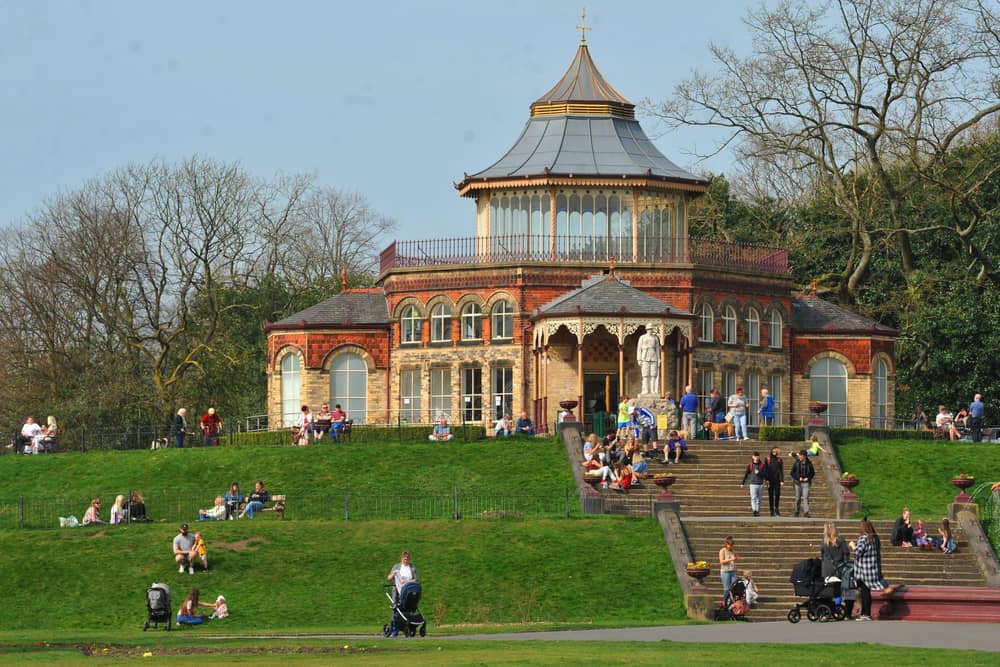 Visitors often flock to Mesnes Park in the sunshine