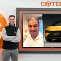 Dr Faheem Shah  receiving a mid-clinic video call from BOTB's Christian Williams telling him he'd won the swanky motor, before dashing off to see his next patient.