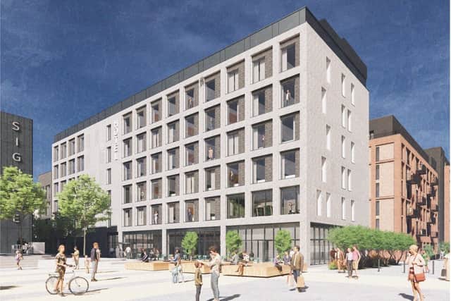 An artist's impression of the new Hampton by Hilton in Wigan, which was announced at MIPIM