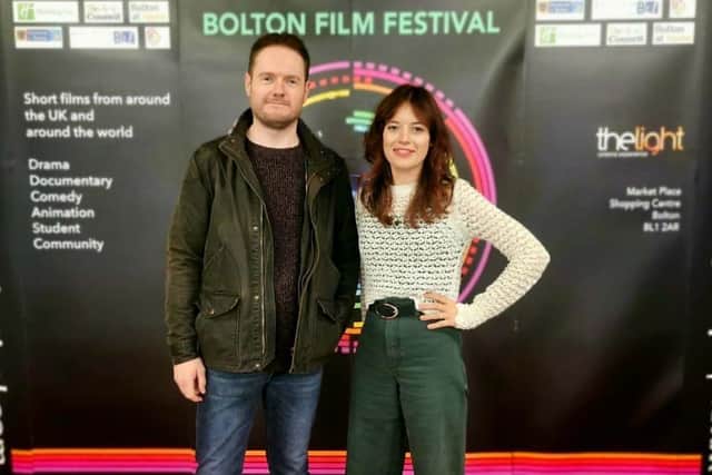 Scott Bradley and Natasha Hawthornthwaite (Founders) At Bolton Film Festival