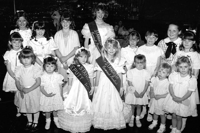 Retro 1987 - Standish  Carnival Queens line up.