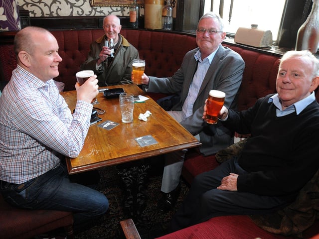 The Raven: left to right: Terry Sharpe, Roy Dawn, Paul Hilton and Mike Farley