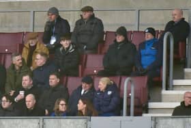 Mike Danson (top right) was at the Brick last week to watch Latics take on Fulham in the FA Cup