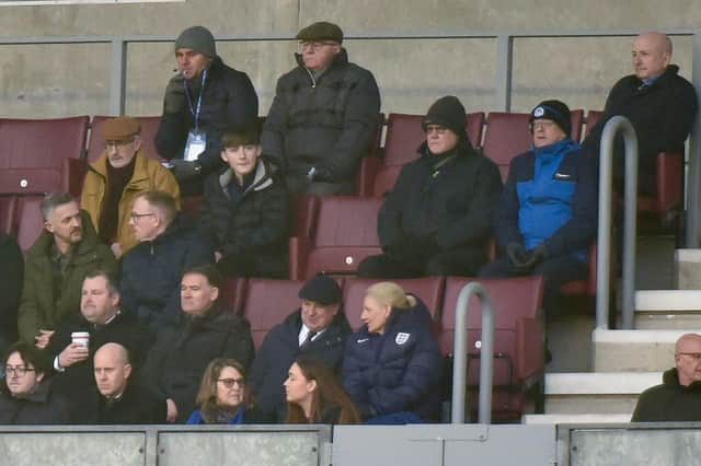 Mike Danson (top right) was at the Brick last week to watch Latics take on Fulham in the FA Cup