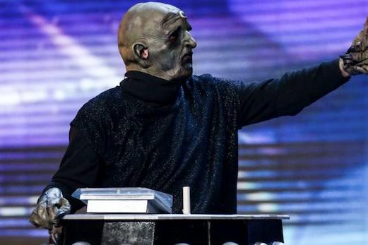 Paul Dolman as Davros reached the semi-finals of Britain's Got Talent in 2016