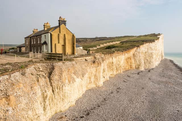 Big problem in UK is coastal erosion (photo: Adobe)