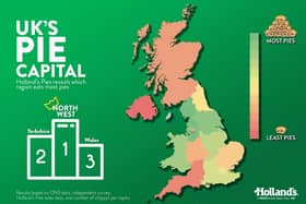 Holland's Pies reveals regions that eat most pies