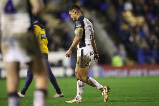 Nu Brown was sent off against Warrington Wolves for head-on-head contact