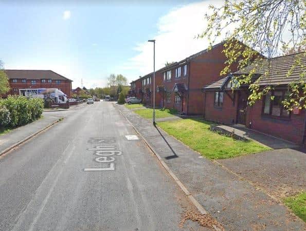 Legh Street in Golborne where a kitchen fire saw a 90-year-old woman taken to hospital suffering from the effects of smoke inhalation