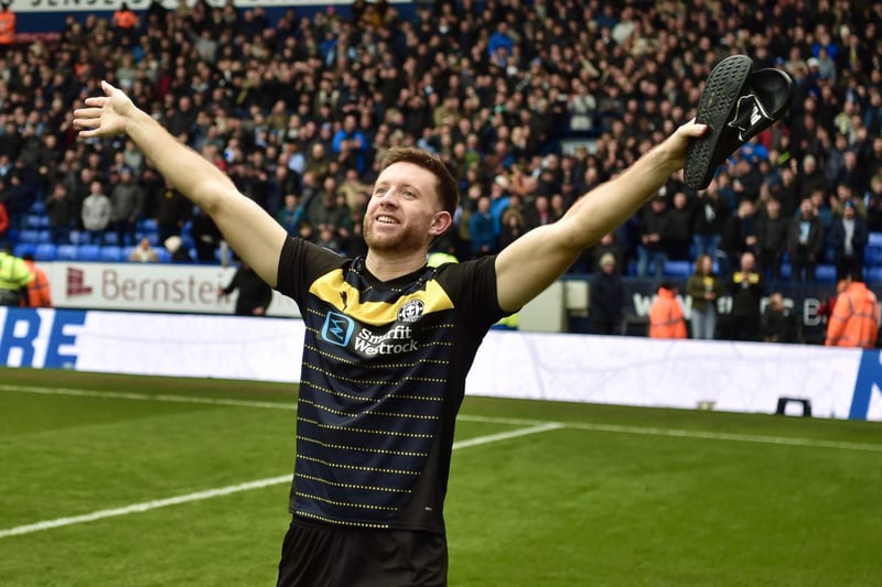 Clearly enjoyed his return to Bolton, judging by the celebrations at the end!