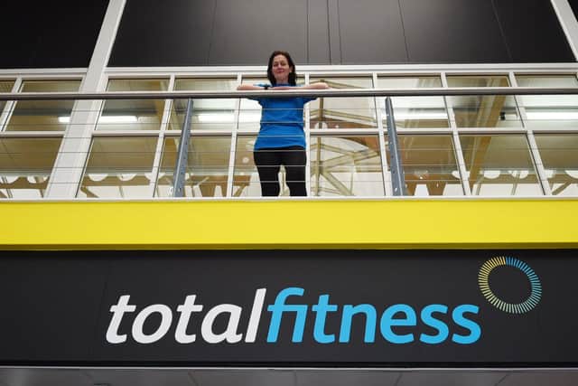 Carol Winstanley lost 11 stone and this inspired her to become a personal trainer, pictured at Total Fitness Wigan.