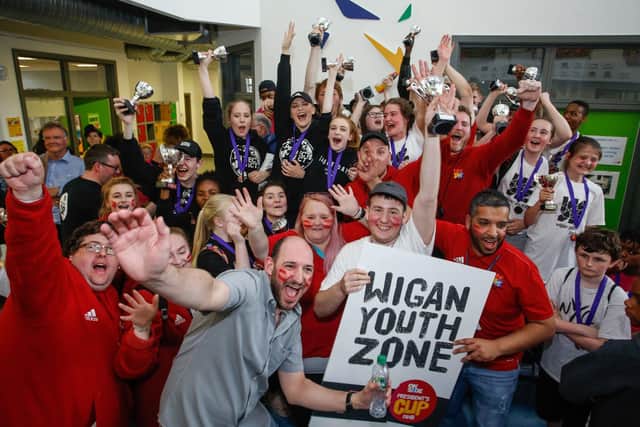 Wigan Youth Zone when it celebrated its eighth birthday