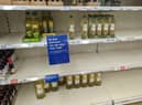 Shelves lay bare at Tesco Extra