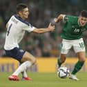 Jamie McGrath in action for the Republic of Ireland earlier this season