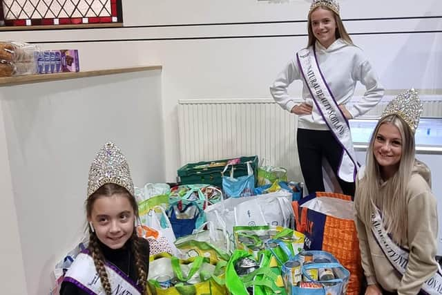 Erin and Ruby Cunliffe and their friend Lexi Smith have made a large donation to The Brick