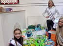 Erin and Ruby Cunliffe and their friend Lexi Smith have made a large donation to The Brick