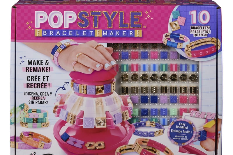 Containing 170 beads, elastic bands, and stickers this bracelet maker allows you to fully customise your designs