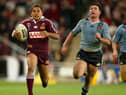 Matty Bowen in action for the Maroons