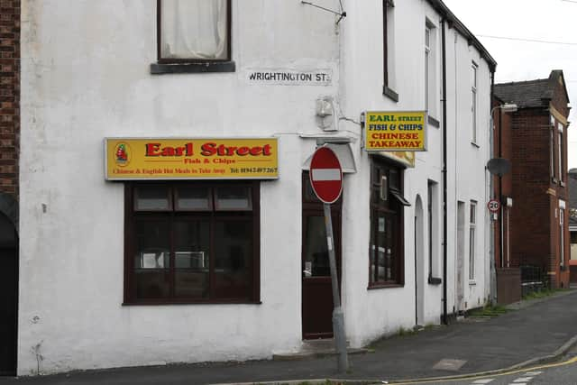 The outside of Earl Street Chippy.