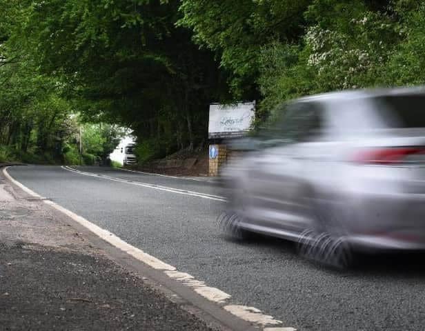 Chorley Road at Worthington near to where the crash took place