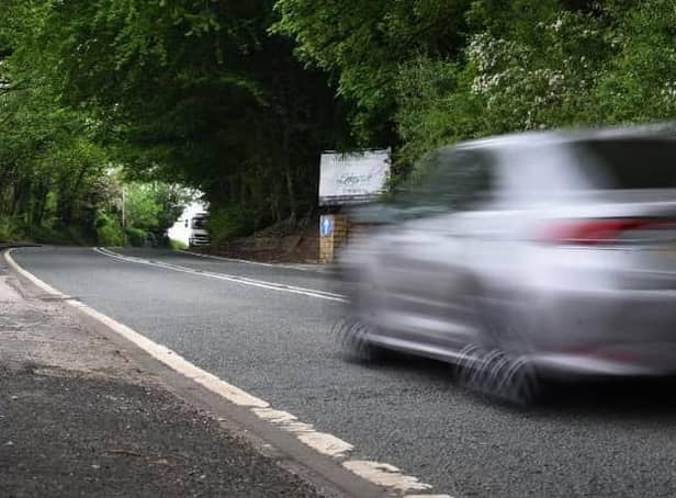 Chorley Road at Worthington near to where the crash took place