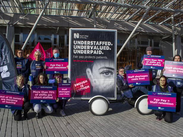The Royal College of Nursing is balloting all of its UK members for strike action for the first time in its 106-year history. Picture: Lisa Ferguson