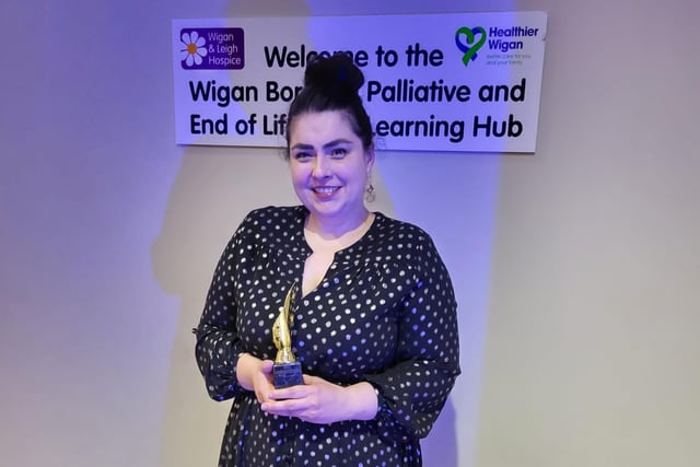 Andreea Sfrejea, manager of Norfolk House residential care in Wigan, was nominated by patients, their families and friends for her award