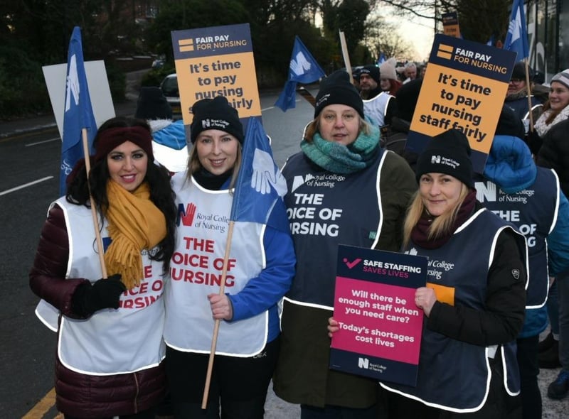 Nurses Natalie Edwards, Claire Moran, Andrea Nickeas and Christina Mills