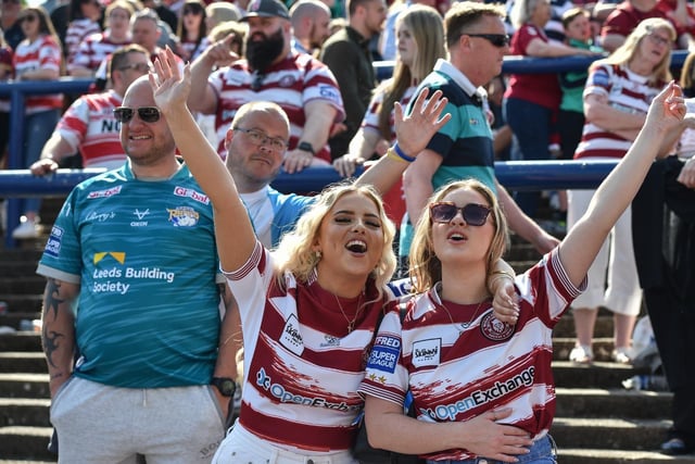 Wigan Warriors fans travelled to Headingley to support Matty Peet's side in their Challenge Cup tie against Leeds Rhinos.