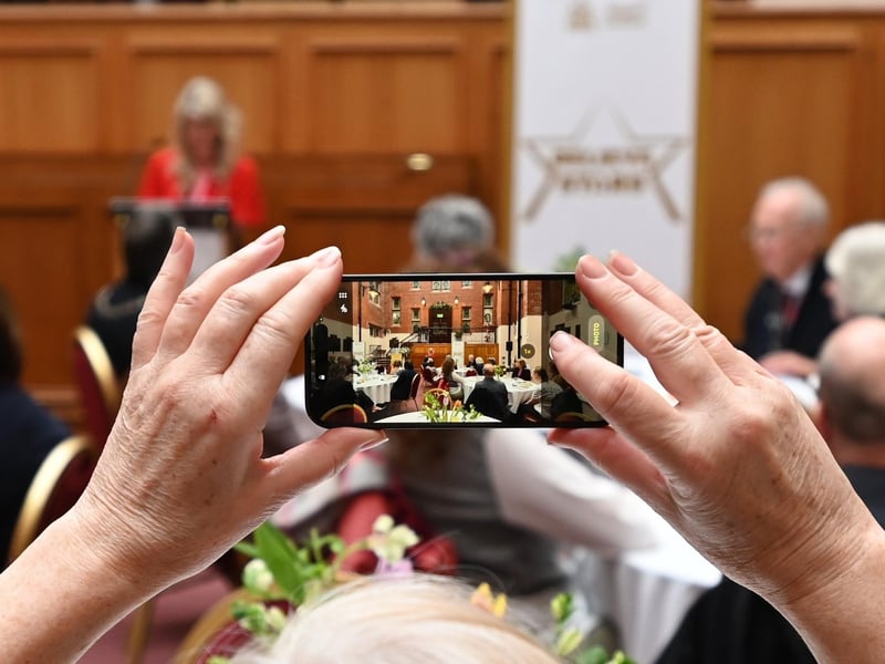 People gathered to celebrate the achievements