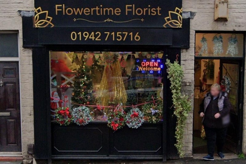 Flowertime on Bolton Road, Ashton-in-Makerfield, has a rating of 4.8 out of 5 from 25 Google reviews