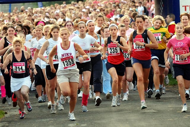 The Race For Life gets under way at Haigh Hall on Wednesday 28th of June 2006.