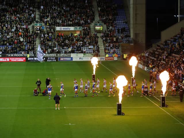 Wigan Warriors welcome Wakefield Trinity to the DW Stadium