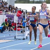 Keely Hodgkinson recorded a PB around one lap at the weekend